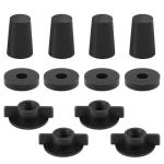 Replacement Kit for Berkey Water Filter System Elements - 4 Wing Nuts, 4 Washers & 4 Silicone Blocking Plugs Compatible with Berkey, Gravity Filter System Elements and Black Activated Carbon Filters