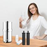 Water Filter Replacement for Berkey®, 2 Black Carbon Filters and 2 Fluoride Filters Compatible with Berkey® Gravity Water Filter System