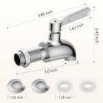 Beverage Dispenser Replacement Spigot, Stainless Steel Water Dispenser Replacement Faucet Compatible with Berkey Water Filter Systems & Other Gravity Filter Tank