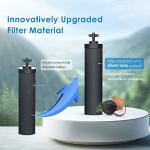 Waterdrop Upgrade NSF/ANSI 372 Certified Water Filter, Silver Ions Added, Replacement for Berkey® BB9-2® Black Filters, Berkey® Gravity Water Filter System and Waterdrop King Tank Series