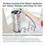 Imperial Berkey Gravity-Fed Water Filter System 4.5 Gallon with 2 Black Berkey Elements, 2 PF-2 Fluoride and Arsenic Reduction Elements