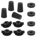 Replacement Kit for Berkey Water Filter- Compatible with Berkey Gravity Water Filters & Black Carbon Filters, Water Filter Hole Blocking Plugs Parts- 4 Set Wing Nuts, Washers & Silicone Blocking Plugs