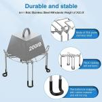 Gravity-Fed Water Filter System Stand, Detachable Stainless Steel Stand Compatible with Berkey Water Filter System Countertop, 9.25" Diameter by 5.9" Tall