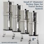 Small Berkey Base Stainless Steel Stand Raises Your Travel Berkey Water Filter System 6" Above Countertop for Easier Dispensing of Filtered Water