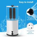 SUPER.BDACC Water Filter Silver Infused Replacement for Berkey® BB9-2® Black Carbon Block Filters System,Compatible with Berkey® Gravity Countertop Purification Elements,Pack of 4