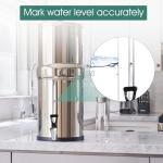 Sight Glass Spigot for Berkey Water Filter Gravity-Fed System,10"Inside Brass Sight Glass Clear View Water Level View Stainless Steel Spigot for Berkey&Waterdrop Alexapure Purewell Gravity Filter Tank