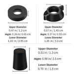 Replacement Kit for Berkey® Water Filter System Elements - 4 wing nut, 4 Washers & 4 water filter hole plugs Compatible with Berkey® Gravity Water Filter System and Black Activated Carbon Filters