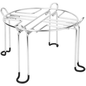 Omoojee Water Filter Stand 6" Tall by 9" Wide Compatible with Berkey Big, Royal and Travel System, Countertop Stainless Steel Stand for Gravity Fed Water Water Coolers with Max 9" in Diameter