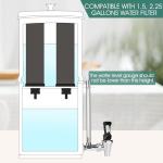 Sight Glass Spigot for Berkey Water Filter Gravity-Fed System,10"Inside Brass Sight Glass Clear View Water Level View Stainless Steel Spigot for Berkey&Waterdrop Alexapure Purewell Gravity Filter Tank