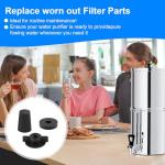 Replacement Kit for Berkey Water Filter System Elements - 4 Wing Nuts, 4 Washers & 4 Silicone Blocking Plugs Compatible with Berkey, Gravity Filter System Elements and Black Activated Carbon Filters