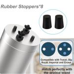 Silicone filter cartridge plugs are compatible with Berkey® water filters - leak-proof replacement plugs, compatible with all Berkey® models, easy to install - 8-piece set of sealing plugs