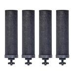 Authentic Black Berkey Elements BB9-2 Filters for Water Systems (Set of 4 Black Berkey Elements)