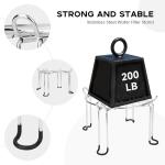 Omoojee Water Filter Stand 6" Tall by 9" Wide Compatible with Berkey Big, Royal and Travel System, Countertop Stainless Steel Stand for Gravity Fed Water Water Coolers with Max 9" in Diameter