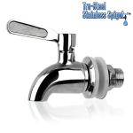 Tru-Steel Stainless Steel Spigot - Fits BERKEY Systems, Alexapure Pro, ProPur Systems & Beverage Dispensers with 5/8" Openings
