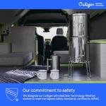 Culligan MaxClear 7” Gravity Water Filter Replacement Compatible with ProOne & Berkey Water Filter Systems, Ceramic & Carbon Filter NSF/ANSI Certified, Reduce Total PFAS, Microplastics & Lead, 2-Pack