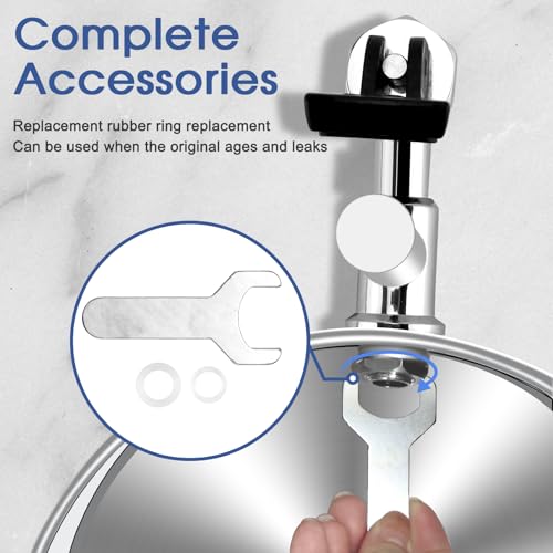10 inch Stainless Steel Sight Glass Spigot Compatible with Be-rkey Gravity Water Filtration System Sight Glass Clear View Spigot for The Travel, Big, Royal and Other Brand by Fetechmate