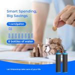 Waterdrop Alkaline Water Filter, Replacement for Berkey® BB9-2® Black Filters and Berkey® Gravity Water Filter System, Up to PH 9.2 (Pack of 2)