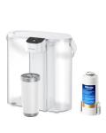 Waterdrop Compact Electric Water Filter Pitcher, 200-Gallon Rechargeable Instant Powerful Dispenser, NSF/ANSI 42&53&401, Reduce PFOA/PFOS, Lead, Chlorine, 14-Cup, White, with 1 Filter, NOT Reduce TDS