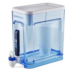 ZeroWater 22-Cup 5-Stage Water Filter Dispenser with Instant Read Out - 0 TDS for Improved Tap Water Taste - IAPMO Certified to Reduce Lead, Chromium, and PFOA/PFOS