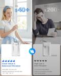 Waterdrop Electric Water Filter Pitcher, Reduce 99.6% of Lead and 45+ Impurities, 200-Gallon Rechargeable Water Dispenser, Instant 15-Cup Countertop System, NSF/ANSI 401&53&42&372, NOT Reduce TDS