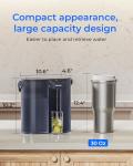 Waterdrop Compact Electric Water Filter Pitcher, 200-Gallon Rechargeable Instant Powerful Dispenser, NSF/ANSI 42&53&401, Reduce PFOA/PFOS, Lead, Chlorine, 14-Cup, Blue, with 1 Filter, NOT Reduce TDS