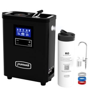 Purewell® K8680 RO Water Purifier System,10-Stage RV Portable Water Filtration Survival with UV,Desalination Rate Reaches 95%,Survival Gear Purification for Drinking,Team Camping，Travel