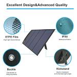 ITEHIL Solar Panel, 100W 18 Volt Monocrystalline Solar Panel Kits, Portable High Efficiency Solar Panel Charger, Foldable Solar Power Backup with USB 3.0/USB 2.0/DC Output for Home, Camping, RV…