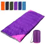 Backpack Sleeping Bag for Adults - Lightweight, Waterproof, Comfortable for Spring, Summer, Autumn - Hiking, Travel, Camping (Purple Pink, Single-74.8 * 29.5in)