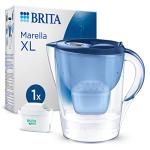 BRITA Marella XL Water Filter Jug Blue (3.5L) incl. 1x MAXTRA PRO Pure Performance cartridge - large-volume jug with digital LTI and Flip-Lid - now in sustainable Smart Box packaging