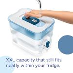 BRITA Flow XXL Water Filter Tank (8.2L) incl. 1x MAXTRA PRO Pure Performance cartridge - fridge-fitting dispenser for families and offices - now in sustainable Smart Box packaging