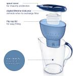 BRITA Marella XL Water Filter Jug Blue (3.5L) incl. 1x MAXTRA PRO Pure Performance cartridge - large-volume jug with digital LTI and Flip-Lid - now in sustainable Smart Box packaging