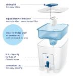 BRITA Flow XXL Water Filter Tank (8.2L) incl. 1x MAXTRA PRO Pure Performance cartridge - fridge-fitting dispenser for families and offices - now in sustainable Smart Box packaging