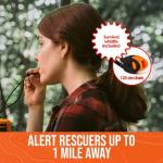 Anlayliay Outdoor Insulated Emergency Tent 2 Person Waterproof Emergency Life Saving Insulated Includes Life Whistle Ripstop Tent