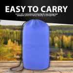 ZENO Sleeping Bag | Sleeping Bags For Adults | Waterproof & Lightweight | 4 Season Sleeping Bag | Includes Lightweight Carry Bag | Ideal For Cold & Warm Weather | Comfort Padded (Blue)
