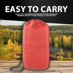 ZENO Sleeping Bag Red | Sleeping Bags For Adults | Waterproof & Lightweight | 4 Season Sleeping Bag | Includes Lightweight Carry Bag | Ideal For Cold & Warm Weather | Comfort Padded