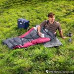 Trail Envelope Sleeping Bag With Snug Hood, Single Adult, 3 Season, Water-Resistant, Lightweight With Compact Bag, Outdoor, Camping, 250g Filling