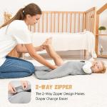 Yoofoss Baby Sleeping Bag 2.5 Tog - 6-12 Months Winter Sleeping Bag Baby 100% Organic Cotton Sleep Sack for Newbron Infant Toddler Quilted Warm Soft