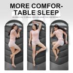 Sleeping Bags for Adults Cold Weather - Portable, Waterproof, Lightweight Sleeping Bag for Tall Girls Boys with Compression Sack, for Warm Camping, Hiking, Travel, Outdoor& Indoor