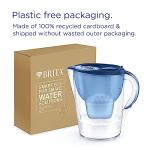 BRITA Marella XL Water Filter Jug Blue (3.5L) incl. 1x MAXTRA PRO Pure Performance cartridge - large-volume jug with digital LTI and Flip-Lid - now in sustainable Smart Box packaging