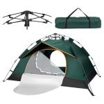 LN COZY CORNER 3-Person Pop Up Tent Instant Setup Camping Tent Waterproof & Windproof Double Layer Dome Tent with Removable Rainfly Lightweight for Backpacking Garden