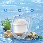 BREAUILL Water Filter Cartridges, Replacement for Brita Maxtra Pro All-in-1, Maxtra+ Plus, Water Filter Compatible with Brita Marella Jug Kettle, Reduce Impurities & Odor, Get Clean Water (6PCS)