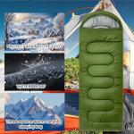 Sleeping Bags for Adult and Kids - Ultralight 3 Season Sleeping Bag for Cold Weather, Compact Backpacking Camping Sleeping Bag for Girls Boys, Lightweight Sleeping Bags for Outdoor Camping (Green)