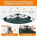 LN COZY CORNER 3-Person Pop Up Tent Instant Setup Camping Tent Waterproof & Windproof Double Layer Dome Tent with Removable Rainfly Lightweight for Backpacking Garden