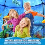 Ocean World Play Tent - Under the Sea Adventure Pop-Up Tent for Kids, Indoor Playhouse for Boys & Girls