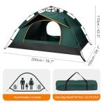 LN COZY CORNER 3-Person Pop Up Tent Instant Setup Camping Tent Waterproof & Windproof Double Layer Dome Tent with Removable Rainfly Lightweight for Backpacking Garden