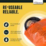 Trekrite Emergency Survival Bivi/Bivvy Bag – Waterproof High Visibility Orange Re-usable Equipment