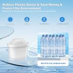 BREAUILL Water Filter Cartridges, Replacement for Brita Maxtra Pro All-in-1, Maxtra+ Plus, Water Filter Compatible with Brita Marella Jug Kettle, Reduce Impurities & Odor, Get Clean Water (6PCS)