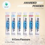 Revival Rapid Rehydration Electrolytes Powder - High Strength Vitamin C, B1, B3, B5, B12 Supplement Sachet Drink, Effervescent Electrolyte Hydration Tablets - 12 Pack Assorted Flavours