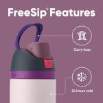 Owala FreeSip Insulated Stainless Steel Water Bottle with Straw for Sports and Travel, Leak Proof, BPA-Free, 710ml, Dreamy Field