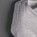 Tommee Tippee Swaddle Bag for Newborns, 0-3m, 1.0 Tog for 20-24°C, Sky Grey Marl Sleeping Bag, Soft Cotton-Rich Fabric, Healthy Hip Development Design, Bottom to Top Zip